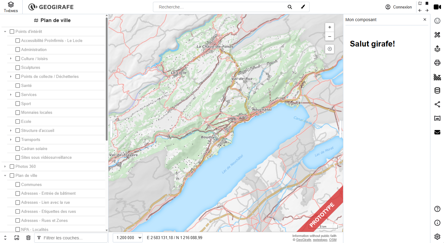 Hello World side panel